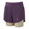 RONHILL Tech Ultra Womens Twin Running Shorts (Gel Loops) Nightshade/Latte -Sports Apparel Shop tech ultra womens twin running shorts gel loops nightshade latte p8024 31760 image