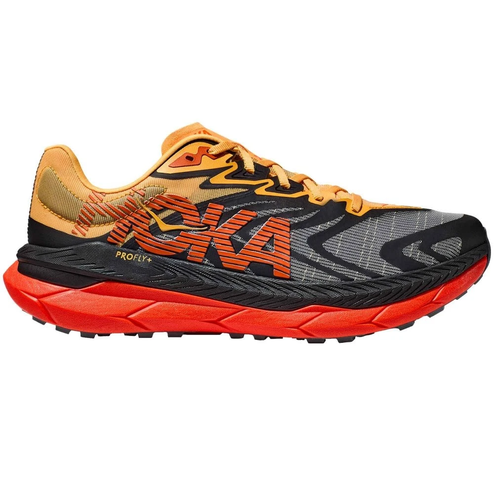 Hoka Tecton X 2 Mens Trail Running Shoes Black/Flame 3 Hoka Tecton X 2 Mens Trail Running Shoes Black/Flame