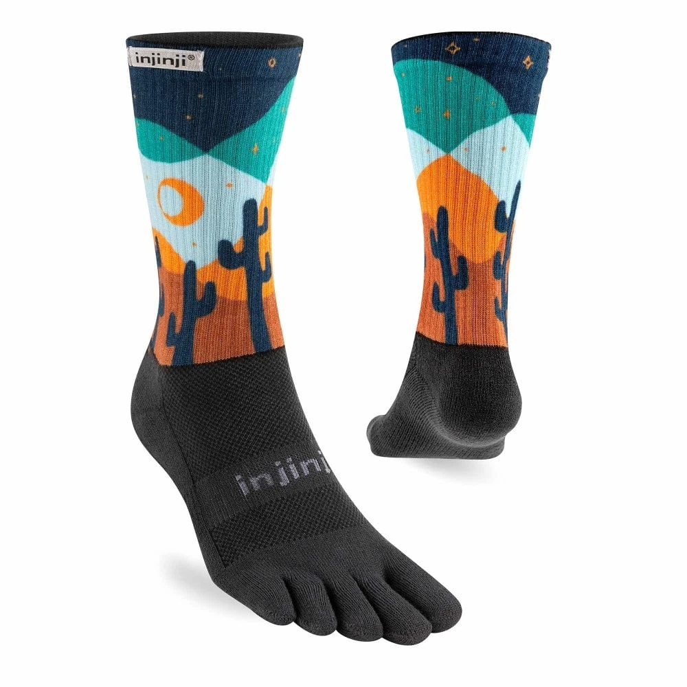 Injinji Trail Midweight Crew Mens Running Toe Socks Midnight 3 Injinji Trail Midweight Crew Mens Running Toe Socks Midnight