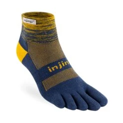 Injinji Trail Midweight Mini-Crew Unisex Running Toe Socks Moonlit