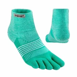 Injinji Trail Midweight Mini-Crew Womens Running Toe Socks Frost