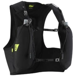 Scott TRAIL RC TR' 4 PACK Running Hydration Vest (2x 500ml Soft Flasks Included) Caviar Black/Sulphur Yellow