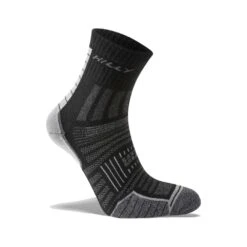 Twinskin Anklet Mens Dual Layer Moisture Wicking Running Socks Black/Grey Marl