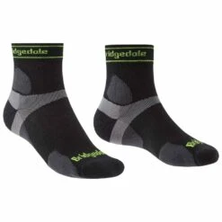 Bridgedale Ultra Light T2 Merino Sport 3/4 Crew Lenngth Running Socks Black