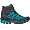 La Sportiva Ultra Raptor II Mid GTX Wide Womens Hiking Boots Carbon/Topaz 2 La Sportiva Ultra Raptor II Mid GTX Wide Womens Hiking Boots Carbon/Topaz -Sports Apparel Shop ultra raptor ii mid gtx wide womens hiking boots carbon topaz p6447 25395 image
