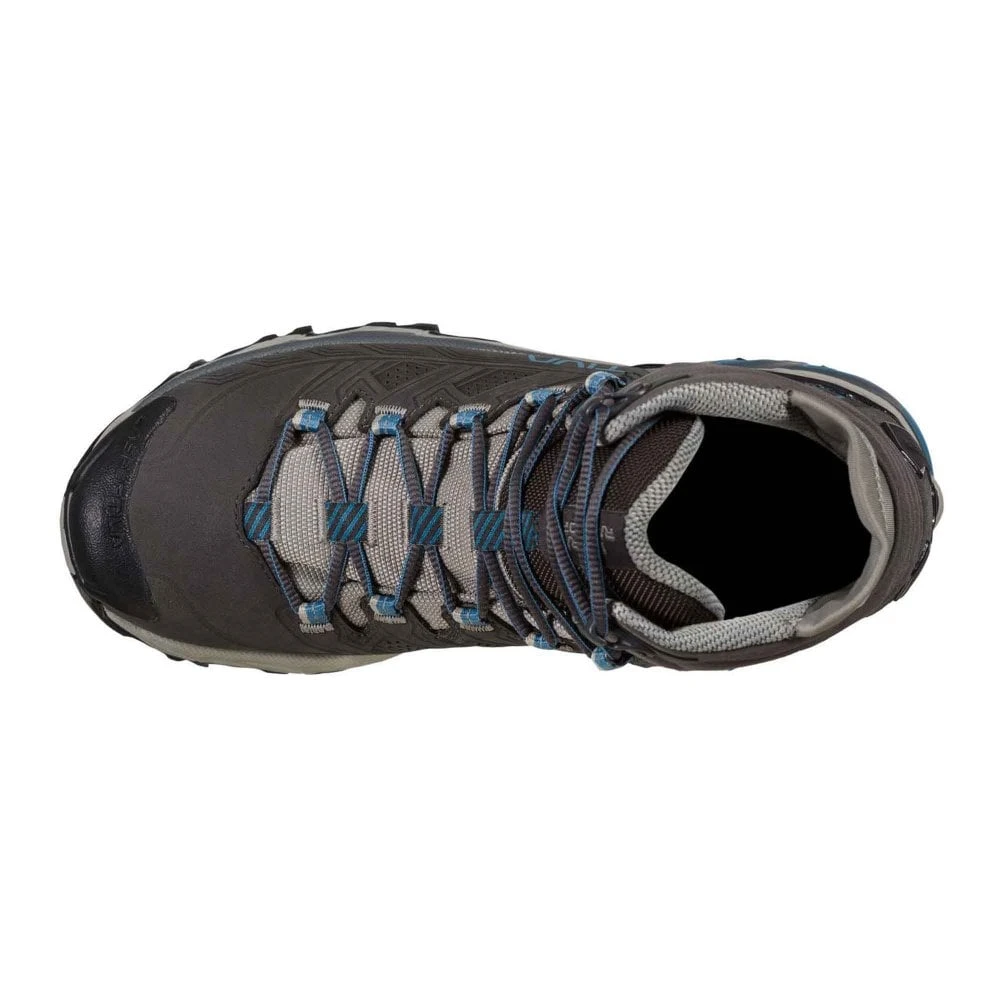 La Sportiva Ultra Raptor II Mid Leather GTX Womens Waterproof Hiking Boots Carbon/Atlantic 5 La Sportiva Ultra Raptor II Mid Leather GTX Womens Waterproof Hiking Boots Carbon/Atlantic - Image 3