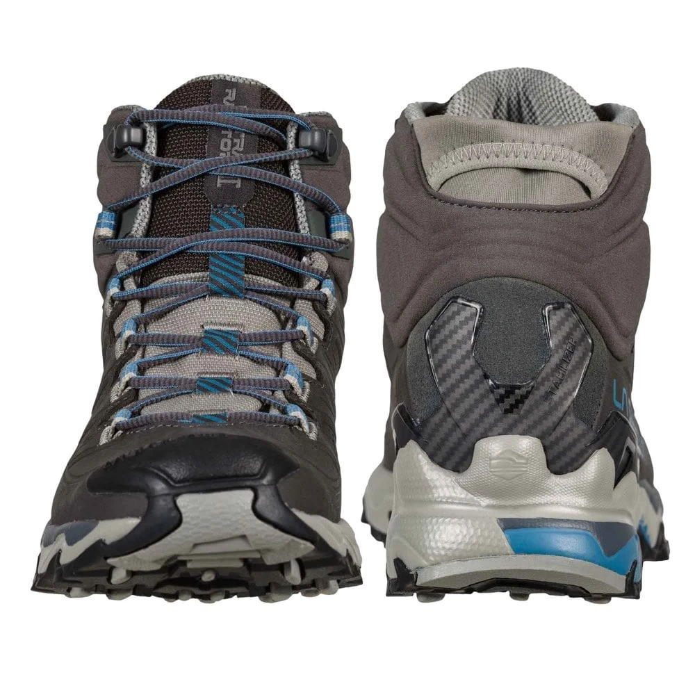 La Sportiva Ultra Raptor II Mid Leather GTX Womens Waterproof Hiking Boots Carbon/Atlantic 6 La Sportiva Ultra Raptor II Mid Leather GTX Womens Waterproof Hiking Boots Carbon/Atlantic - Image 4