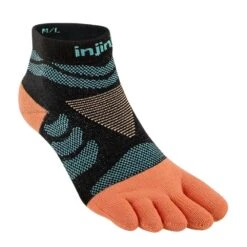 Injinji Ultra Run Mini Crew Womens Running Toe Socks Tide