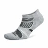 Balega Ultralight No Show Running Socks Grey/White