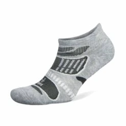 Balega Ultralight No Show Running Socks Grey/White