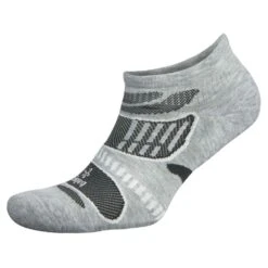 Balega UltraLight No Show Unisex Moisture Wicking Running Socks Grey/White