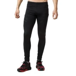 Raidlight Wintertrail Mens Stretchy & Breathable Running Tights Black