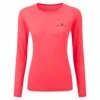 RONHILL Women's Core Long Sleeve T-Shirt Hot Pink/Black -Sports Apparel Shop womens core long sleeve t shirt hot pink black p7598 30007 image