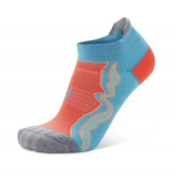 Balega Women's Enduro No Show Running Socks Aqualine/Neon
