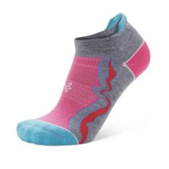Balega Women's Enduro No Show Running Socks Midgrey/Watermelon