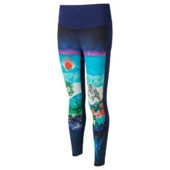 RONHILL Women's Life Crop Tights Deep Blue Dreamscape