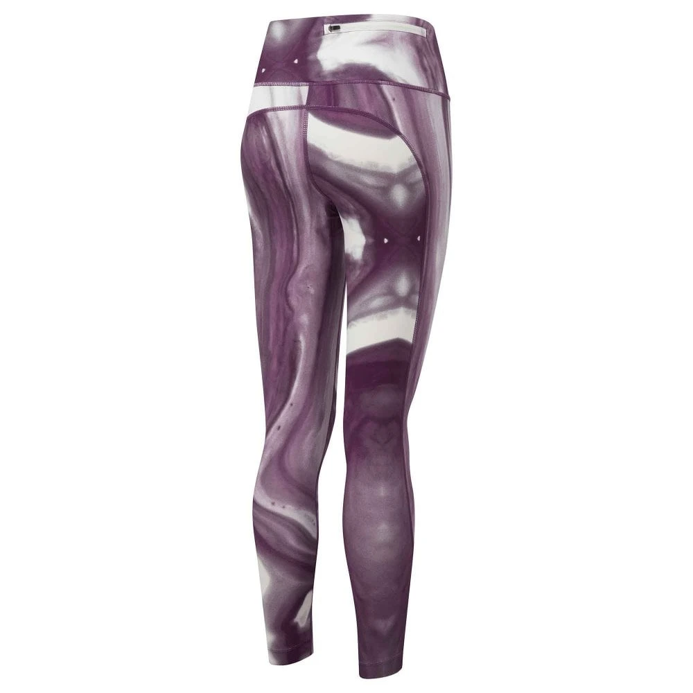RONHILL Women's Life Running Tights Limestone/Grape Marble 4 RONHILL Women's Life Running Tights Limestone/Grape Marble - Image 2