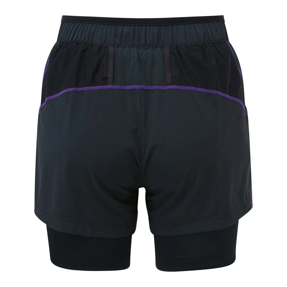 OMM Womens Pace Shorts (Twin Layer) Black/Purple 4 OMM Womens Pace Shorts (Twin Layer) Black/Purple - Image 2