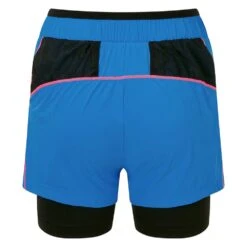 OMM Womens Pace Shorts (Twin Layer) Blue/Pink -Sports Apparel Shop womens pace shorts twin layer blue pink p7200 28315 image