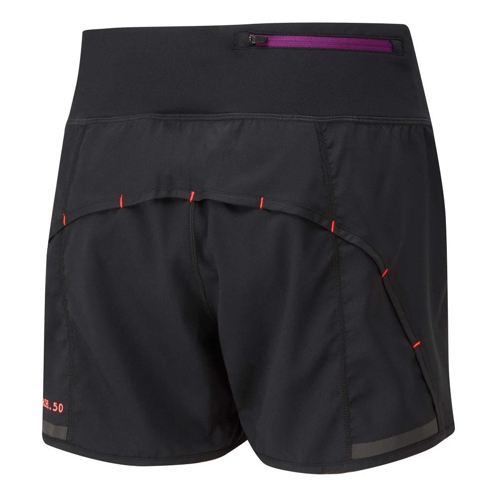 RONHILL Womens Stride Revive Running Shorts Black/Purple 4 RONHILL Womens Stride Revive Running Shorts Black/Purple - Image 2