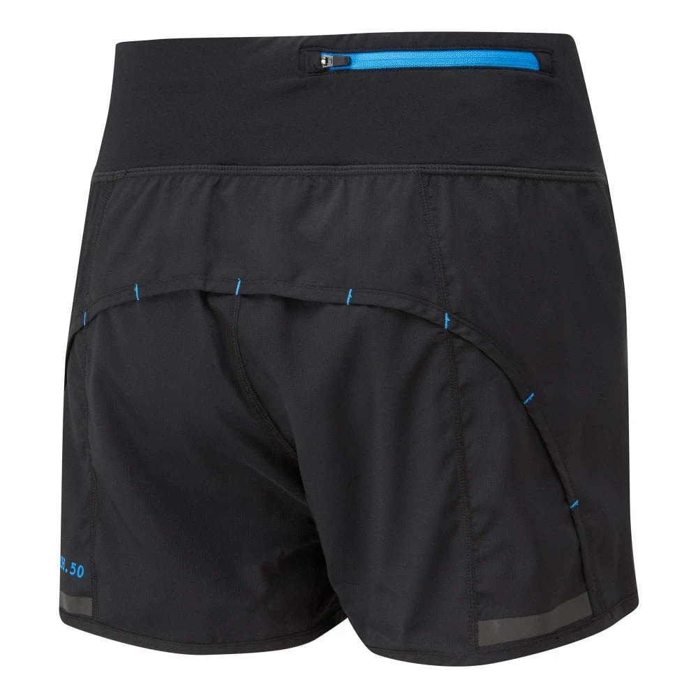 RONHILL Womens Stride Revive Running Shorts Black/Sky Blue 4 RONHILL Womens Stride Revive Running Shorts Black/Sky Blue - Image 2