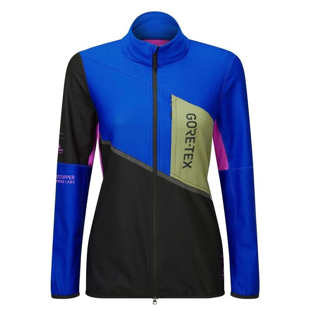 RONHILL Women's Tech Gore-Tex Windstopper Jacket Black/Cobalt 3 RONHILL Women's Tech Gore-Tex Windstopper Jacket Black/Cobalt